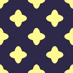 Abstract geometric floral seamless pattern.