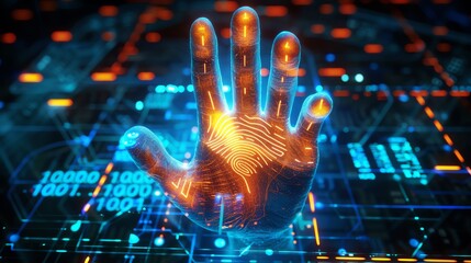 Explore the role of AI in hand biometrics for authentication and security purposes, including palm vein recognition and fingerprint matching systems