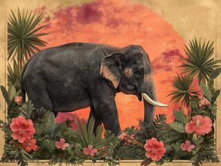 elephant background wallpaper 01