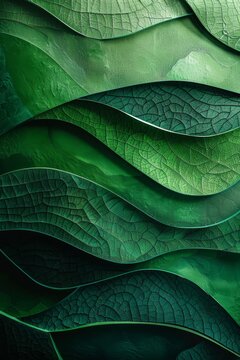 Create an image of a bunch of leaves with different shades of green.