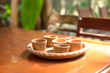 Pottery,Ceramics are usually made by taking a mixture of clay, earth elements, powder and water and...