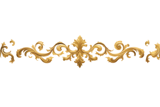 Rodapé dourado retrô, elemento clássico de ornamento, molduras retrô dourados. Vetor de decoração de moldura, capa, casamento e certificado. Decoração vintage bonita e elegante.