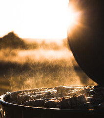 meat on the grill