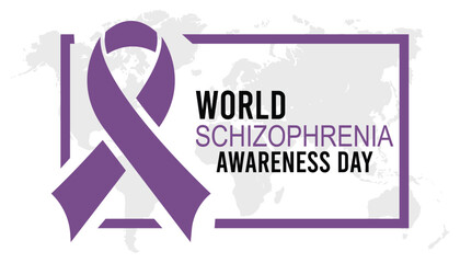 World Schizophrenia Awareness Day observed every year in May. Template for background, banner, card, poster with text inscription.