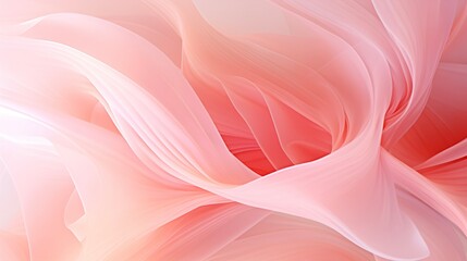 Obraz premium Soft pink blooms. Abstract floral with translucent layers in pastel hues. Minimalist net art background, nature-inspired.