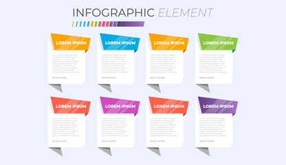 Corporate business infographic template, composition of infographic elements