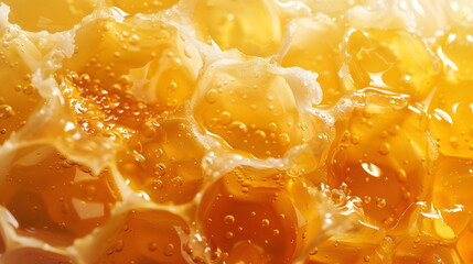 Honeycombs in closeup, Honey, Honeycomb, Honey Bee.honey texture close up in the detail