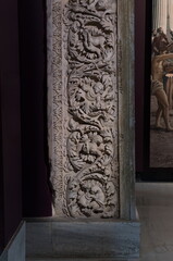 On the streets in Turkey in public places.
Plaster or marble sculptures and statues, decoration of urban architecture.