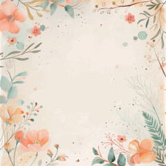 꽃 배경 일러스트레이션