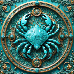 Zodiac symbols with intricate details and ornate patterns. The essence, interwoven with a delicate thread, is Aries, Taurus, Gemini, Cancer, Leo, Virgo, Libra, Scorpio,Sagittarius, Capricorn, Aquariu