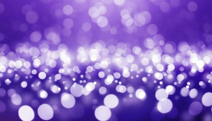 Violet Whispers: Defocused White Lights on Abstract Background - obrazy, fototapety, plakaty