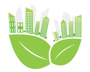 eco city green eco concept. Ecology concept,the world is in the energy saving light bulb green,vector illustration. green eco city	
