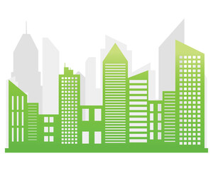 eco city green eco concept. Ecology concept,the world is in the energy saving light bulb green,vector illustration. green eco city
