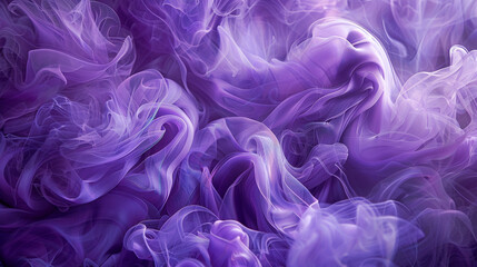Shimmering plumes of violet smoke weaving intricate tapestries of ephemeral beauty. - obrazy, fototapety, plakaty