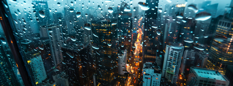 rain on glass hero image