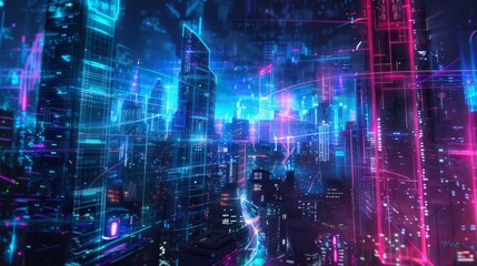 Techno Vibe Environment Wallpaper and Background