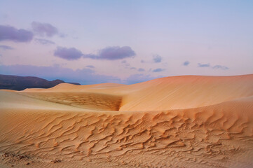 Fototapeta na wymiar desert landscape. calm colors and minimalist lines