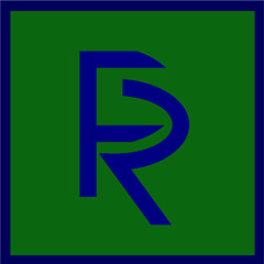 letter fr logo design