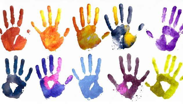 Chromatic Hands: Watercolor Palette Exploration