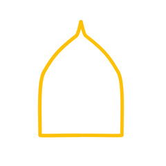 gold islamic frame