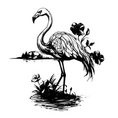 Fototapeta premium Illustration of flamingo