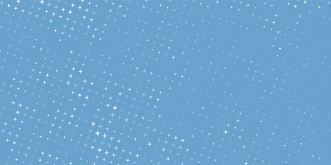 Black Star Seamless Pattern on White Background.