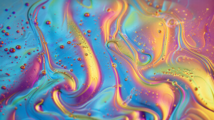 Thin-film Interference Iridescent Science Experiment Soap Colorful Texture Rainbow background Spectrum.