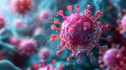A vivid representation of immunotherapy, medical approach that leverages the body's immune system to fight diseases. Intersection of science and the body's innate healing power. - obrazy, fototapety, plakaty