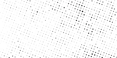 Dots Background. Gradient Modern Backdrop. Fade Vintage Texture. Monochrome Pattern. Vector illustration