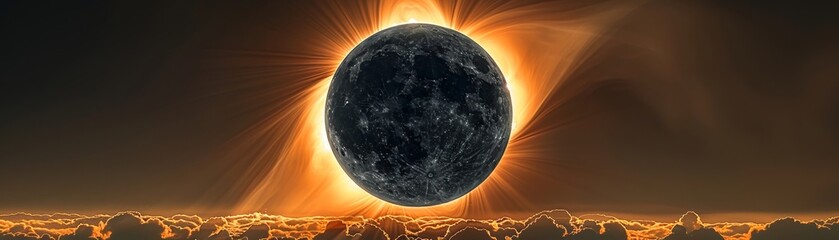 Solar eclipse, ancient prophecy, shadow over destiny, broad darkness, noon revelation, celestial omen 
