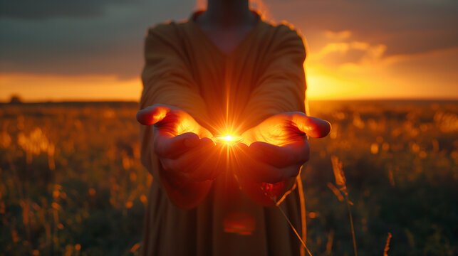 10. Hope Renewed: Against the backdrop of a radiant sunrise, a Rabbi extends his hands in blessing, symbolizing the dawn of hope and redemption. His steadfast faith serves as a bea