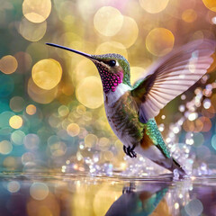 gros plan d'un colibri des tropiques - 790201189