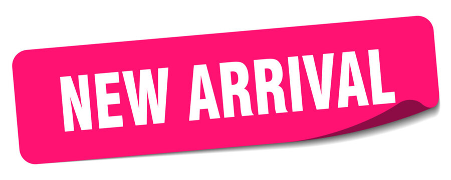 new arrival sticker. new arrival label