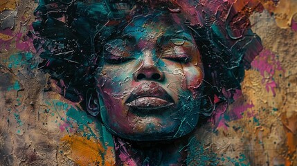 Craft a visually stunning artwork that celebrates the human spirit