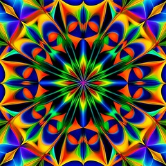 Abstract Composition of Colors and Shapes