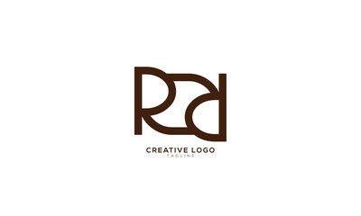 RR ROR ROD  Abstract initial monogram letter alphabet logo design