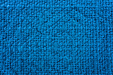 a close-up shot of blue linen clothes