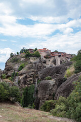 Fototapeta premium Greek monasteries on the top of the mountain, Meteora