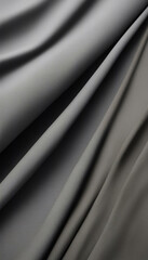 Abstract Textures of Gray Silk Fabric