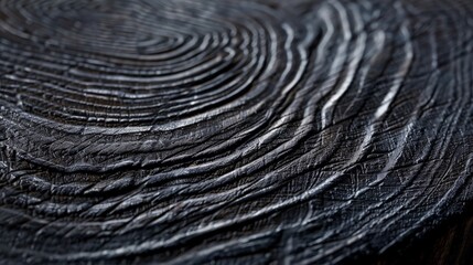 Explore a close-up of dark wood texture, where each groove and ring tells a story of natural elegance. The surface,