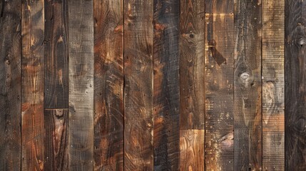 Immerse in the detailed texture of dark wood, where every line and pattern on the surface breathes life into the old, retro planks