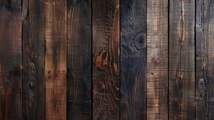 Immerse in the detailed texture of dark wood, where every line and pattern on the surface breathes life into the old, retro planks