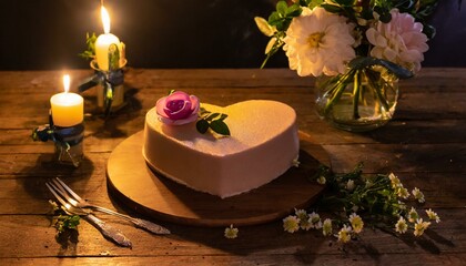 Fototapeta na wymiar chocolate cake with candle