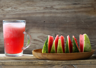 organic fresh watermelon for juice and healthy eating