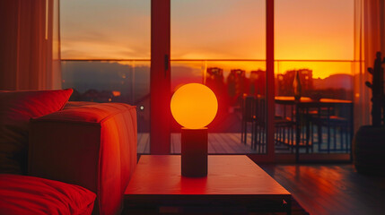 High-tech features like voice control make for a futuristic lamp.