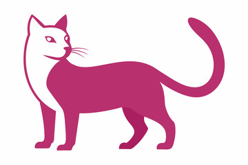 Cat  silhouette vector design white background