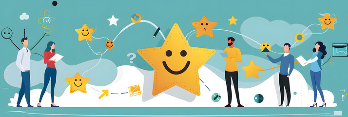 A customer feedback loop incorporating surveys sentiment analysis and social listening tools to gather insights identify trends and continuously improve the quality of customer