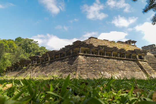 Tajin pyramid in veracruz mexico
