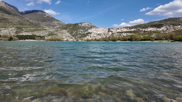 Scenic view in the village of Barrea, province of L'Aquila in the Abruzzo region of Italy.