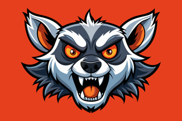 Fierce Lemur Head Icon Illustrations & Vectors